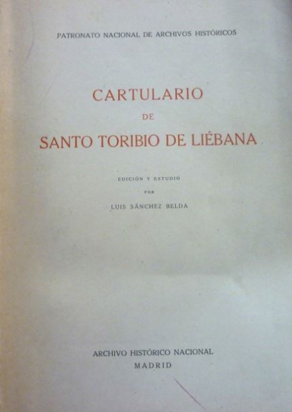 Cartulario de Santo Toribio de Liébana