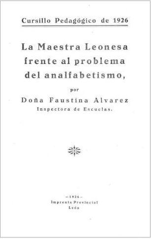 La maestra leonesa frente al problema del analfabetismo