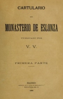 Cartulario del monasterio de Eslonza