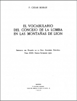 Vocabulario del Concejo de La Lomba en las montañas de León