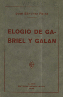 Elogio de José María Gabriel y Galán