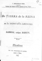 De Tierra de la Reina en la montaña leonesa: Barniedo, antiguo Barneto: miscelánea