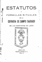 statutos y fórmulas rituales de la Cofradía de Campo Sagrado de las montañas de León